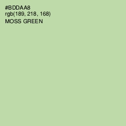 #BDDAA8 - Moss Green Color Image